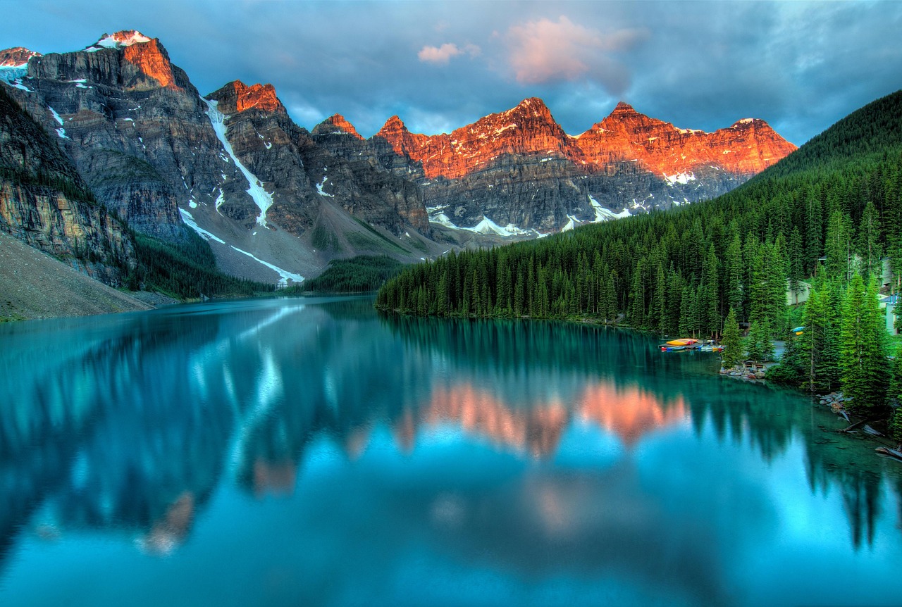 Aerial view of Lake Louise